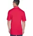 8406 UltraClub® Adult Cool & Dry Sport Two-Tone M RED/ WHITE back view
