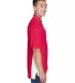 8406 UltraClub® Adult Cool & Dry Sport Two-Tone M RED/ WHITE side view