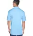 8406 UltraClub® Adult Cool & Dry Sport Two-Tone M COLUMB BLUE/ WHT back view