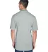 8406 UltraClub® Adult Cool & Dry Sport Two-Tone M GREY/ BLACK back view