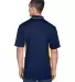 8406 UltraClub® Adult Cool & Dry Sport Two-Tone M NAVY/ GOLD back view