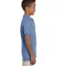 437Y Jerzees Youth 50/50 Jersey Polo with SpotShie LIGHT BLUE side view