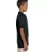 437Y Jerzees Youth 50/50 Jersey Polo with SpotShie BLACK side view