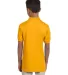 437Y Jerzees Youth 50/50 Jersey Polo with SpotShie GOLD back view