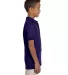 437Y Jerzees Youth 50/50 Jersey Polo with SpotShie DEEP PURPLE side view