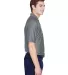 8413 UltraClub® Adult Cool & Dry Elite Tonal Stri CHARCOAL side view