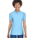 8414 UltraClub® Ladies' Cool & Dry Elite Performa COLUMBIA BLUE front view