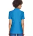 8414 UltraClub® Ladies' Cool & Dry Elite Performa PACIFIC BLUE back view