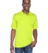 8425 UltraClub® Men's Cool & Dry Sport Performanc BRIGHT YELLOW front view