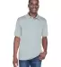 8425 UltraClub® Men's Cool & Dry Sport Performanc GREY front view