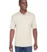 8425 UltraClub® Men's Cool & Dry Sport Performanc STONE front view