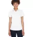 8425L UltraClub® Ladies' Cool & Dry Sport Perform WHITE front view