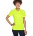 8425L UltraClub® Ladies' Cool & Dry Sport Perform BRIGHT YELLOW front view