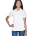 8445L UltraClub Ladies' Cool & Dry Stain-Release P WHITE front view