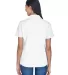 8445L UltraClub Ladies' Cool & Dry Stain-Release P WHITE back view