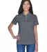 8445L UltraClub Ladies' Cool & Dry Stain-Release P CHARCOAL front view