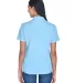 8445L UltraClub Ladies' Cool & Dry Stain-Release P COLUMBIA BLUE back view