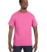 5250 Hanes Authentic Tagless T-shirt in Pink front view