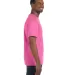 5250 Hanes Authentic Tagless T-shirt in Pink side view
