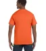 5250 Hanes Authentic Tagless T-shirt in Athletic orange back view