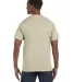 5250 Hanes Authentic Tagless T-shirt in Sand back view