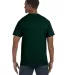5250 Hanes Authentic Tagless T-shirt in Deep forest back view