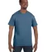 5250 Hanes Authentic Tagless T-shirt in Denim blue front view