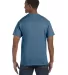 5250 Hanes Authentic Tagless T-shirt in Denim blue back view