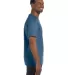 5250 Hanes Authentic Tagless T-shirt in Denim blue side view