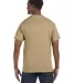 5250 Hanes Authentic Tagless T-shirt in Pebble back view