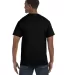 5250 Hanes Authentic Tagless T-shirt in Black back view