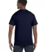 5250 Hanes Authentic Tagless T-shirt in Navy back view