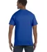 5250 Hanes Authentic Tagless T-shirt in Deep royal back view