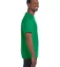 5250 Hanes Authentic Tagless T-shirt in Kelly green side view