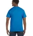 5250 Hanes Authentic Tagless T-shirt in Sapphire back view
