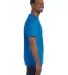 5250 Hanes Authentic Tagless T-shirt in Sapphire side view
