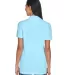 8530 UltraClub® Ladies' Classic Pique Cotton Polo BABY BLUE back view