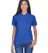 8530 UltraClub® Ladies' Classic Pique Cotton Polo ROYAL front view