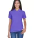 8530 UltraClub® Ladies' Classic Pique Cotton Polo PURPLE front view