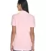 8530 UltraClub® Ladies' Classic Pique Cotton Polo PINK back view