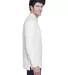 8532 UltraClub® Adult Long-Sleeve Classic Pique C WHITE side view