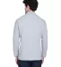 8532 UltraClub® Adult Long-Sleeve Classic Pique C HEATHER GREY back view
