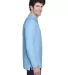 8532 UltraClub® Adult Long-Sleeve Classic Pique C CORNFLOWER side view