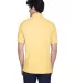 8535 UltraClub® Men's Classic Pique Cotton Polo YELLOW back view