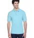 8535 UltraClub® Men's Classic Pique Cotton Polo BABY BLUE front view