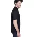 8535 UltraClub® Men's Classic Pique Cotton Polo BLACK side view