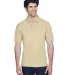 8535 UltraClub® Men's Classic Pique Cotton Polo PUTTY front view