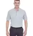 8535T UltraClub® Adult Tall Classic Pique Cotton  HEATHER GREY front view