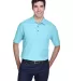 8540 UltraClub® Men's Whisper Pique Blend Polo   BABY BLUE front view