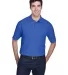 8540 UltraClub® Men's Whisper Pique Blend Polo   ROYAL front view
